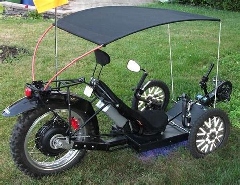 canopy tricycle with electric motor